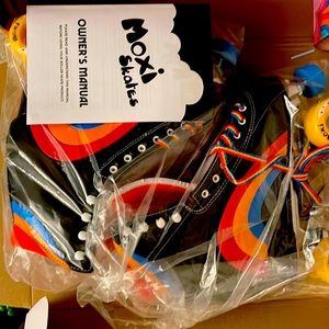 Moxie Rainbow Roller Skates size 8